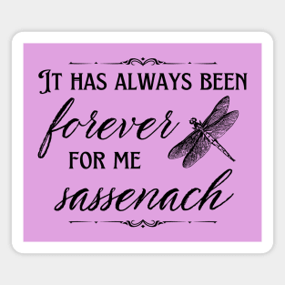 Forever For Me Sassenach Scottish Dragonfly Magnet